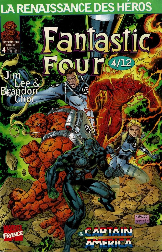 Marvel - La Renaissance Des Héros - Fantastic Four & Captain America  - #4/12 - (Juin 1998)